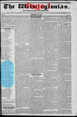 Page thumbnail for The Wilmingtonian, And Delaware Advertiser