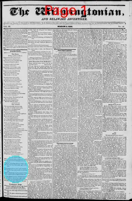 Page thumbnail for The Wilmingtonian, And Delaware Advertiser