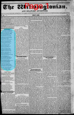 Page thumbnail for The Wilmingtonian, And Delaware Advertiser