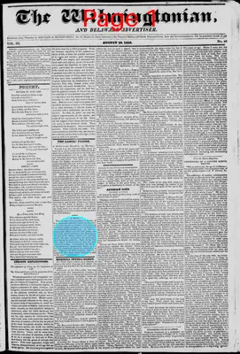 Page thumbnail for The Wilmingtonian, And Delaware Advertiser