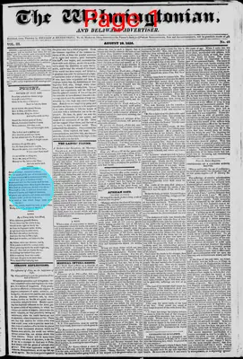 Page thumbnail for The Wilmingtonian, And Delaware Advertiser