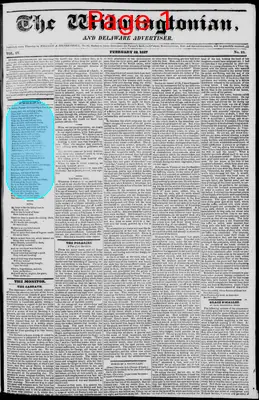Page thumbnail for The Wilmingtonian, And Delaware Advertiser