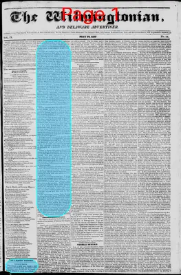 Page thumbnail for The Wilmingtonian, And Delaware Advertiser