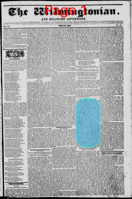 Page thumbnail for The Wilmingtonian, And Delaware Advertiser