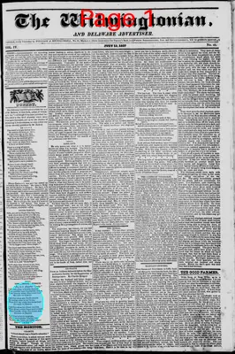 Page thumbnail for The Wilmingtonian, And Delaware Advertiser