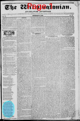 Page thumbnail for The Wilmingtonian, And Delaware Advertiser