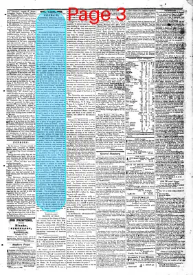 Page thumbnail for Farmers' Gazette, And Cheraw Advertiser