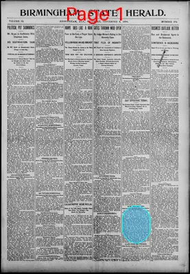 Page thumbnail for Birmingham State Herald