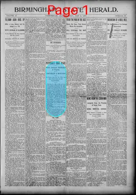 Page thumbnail for Birmingham State Herald