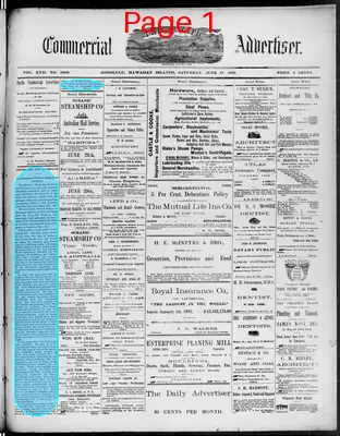 Page thumbnail for The Pacific Commercial Advertiser