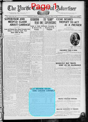 Page thumbnail for The Pacific Commercial Advertiser