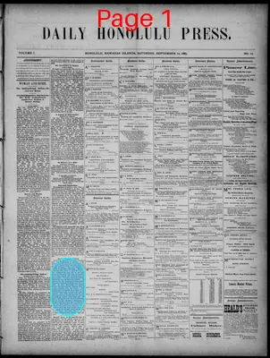 Page thumbnail for Daily Honolulu Press