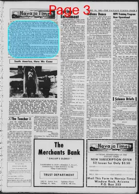 Page thumbnail for Navajo Times