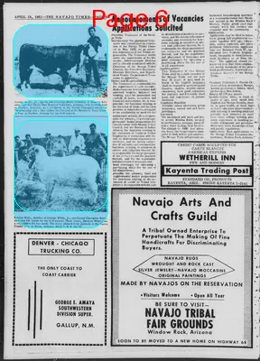 Page thumbnail for Navajo Times