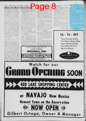 Page thumbnail for Navajo Times