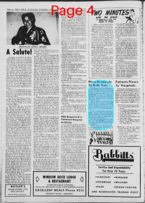Page thumbnail for Navajo Times
