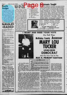 Page thumbnail for Navajo Times