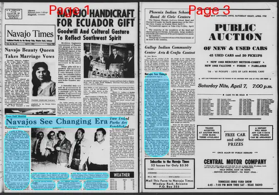 Page thumbnail for Navajo Times