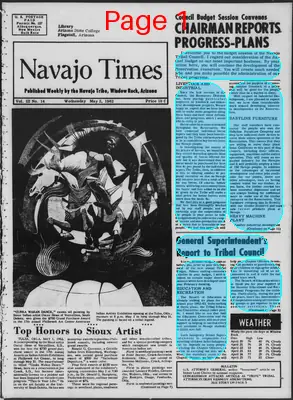 Page thumbnail for Navajo Times