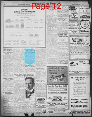 Page thumbnail for Indiana Daily Times