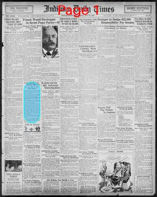Page thumbnail for Indiana Daily Times