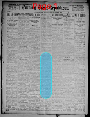 Page thumbnail for Evening Times Republican