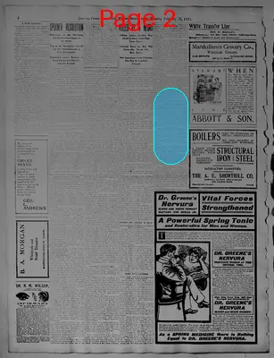 Page thumbnail for Evening Times Republican