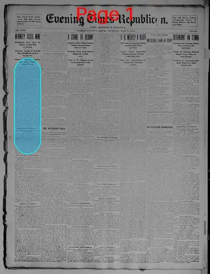 Page thumbnail for Evening Times Republican