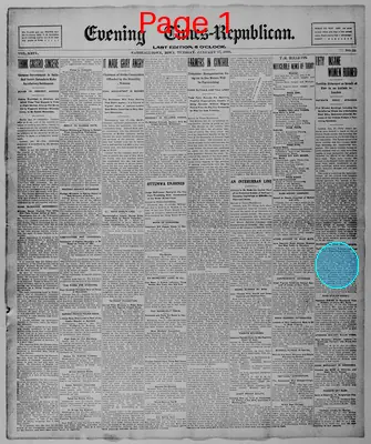 Page thumbnail for Evening Times Republican