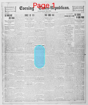Page thumbnail for Evening Times Republican
