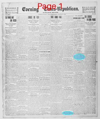 Page thumbnail for Evening Times Republican