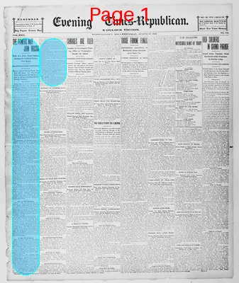 Page thumbnail for Evening Times Republican