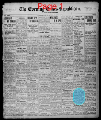 Page thumbnail for Evening Times Republican
