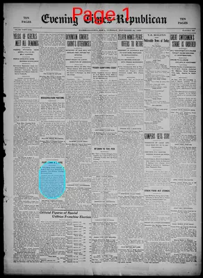 Page thumbnail for Evening Times Republican