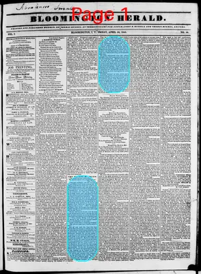 Page thumbnail for Bloomington Herald