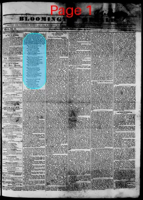 Page thumbnail for Bloomington Herald