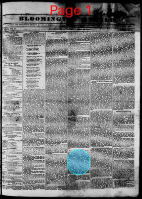 Page thumbnail for Bloomington Herald