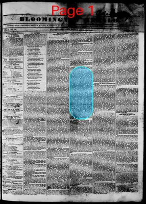 Page thumbnail for Bloomington Herald