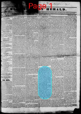 Page thumbnail for Bloomington Herald