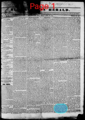 Page thumbnail for Bloomington Herald