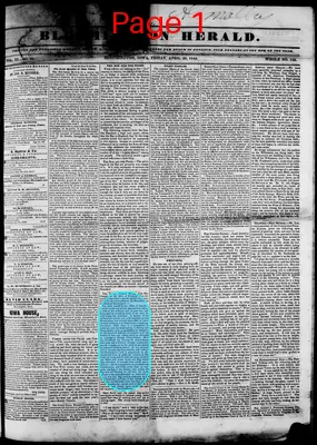 Page thumbnail for Bloomington Herald