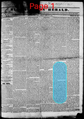 Page thumbnail for Bloomington Herald