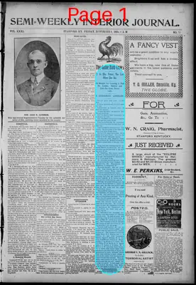 Page thumbnail for Semi Weekly Interior Journal