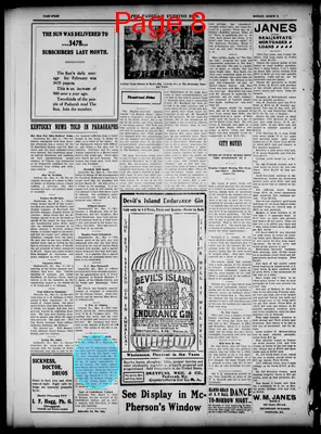 Page thumbnail for The Paducah Sun