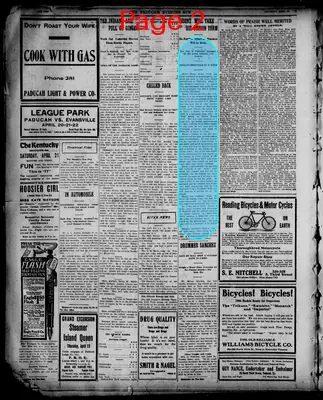 Page thumbnail for The Paducah Sun