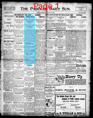 Page thumbnail for The Paducah Daily Sun