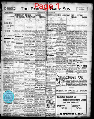 Page thumbnail for The Paducah Daily Sun