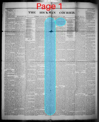 Page thumbnail for The Hickman Courier