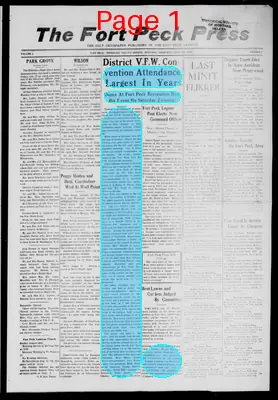 Page thumbnail for The Fort Peck Press