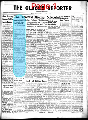 Page thumbnail for The Glacier Reporter